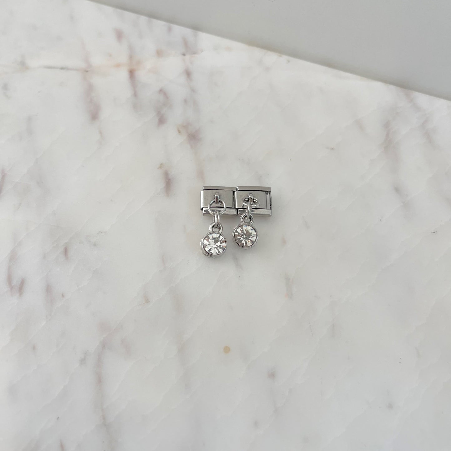 Charm Piedra Plateado