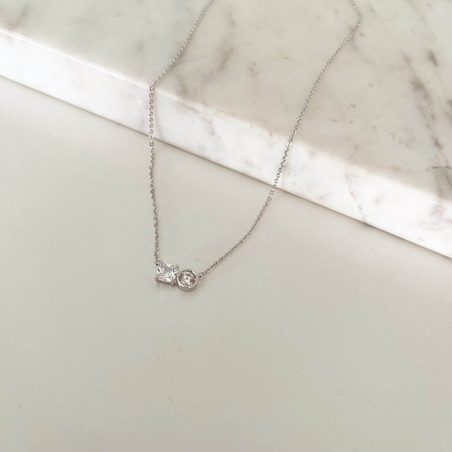 Collar Ximena plateado