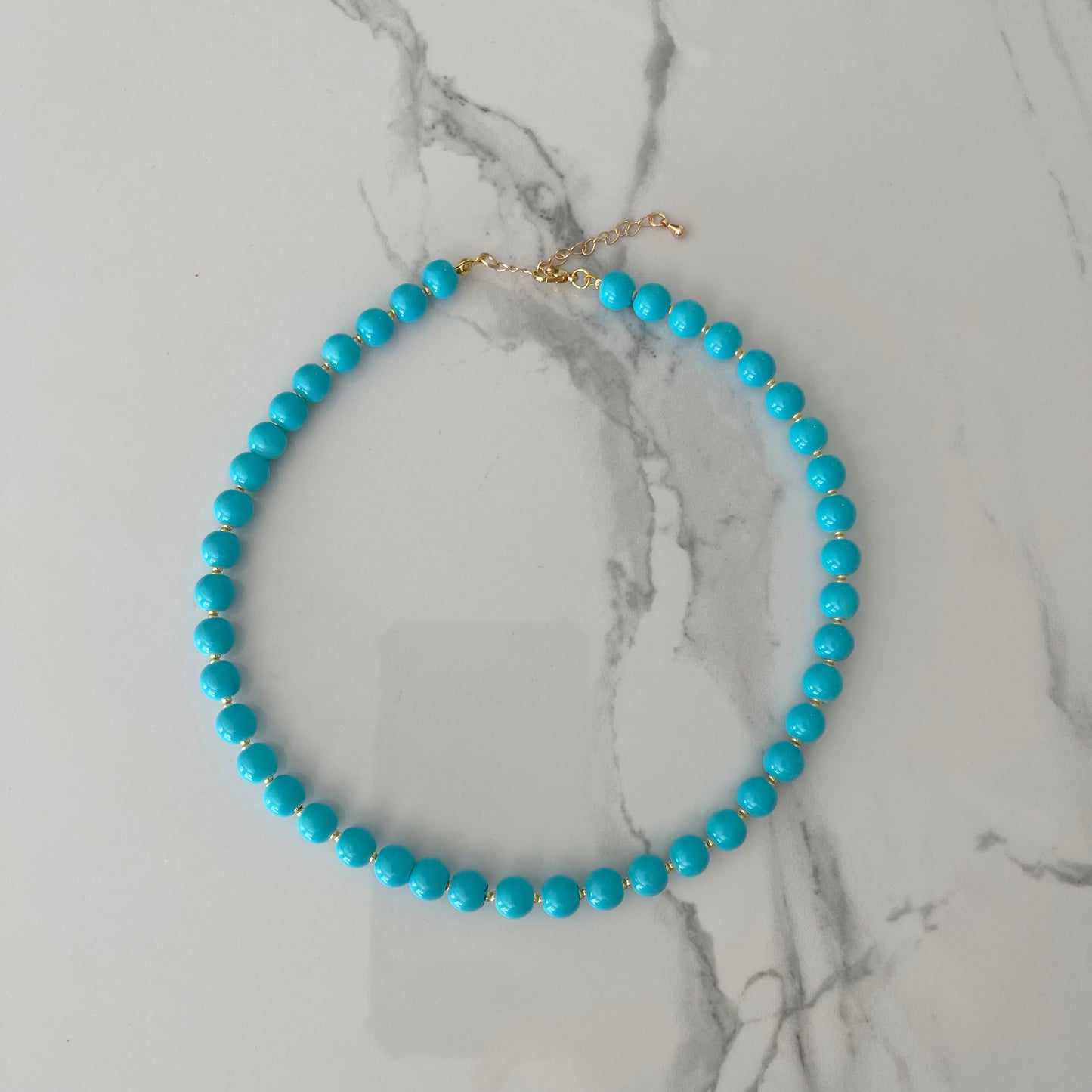 Choker Cielo con Dorado