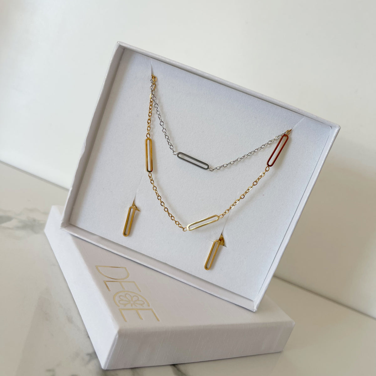 Juego de collar Bicolor