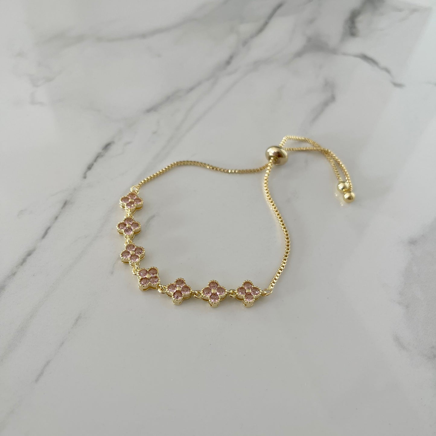 Pulsera Trébol Rosa