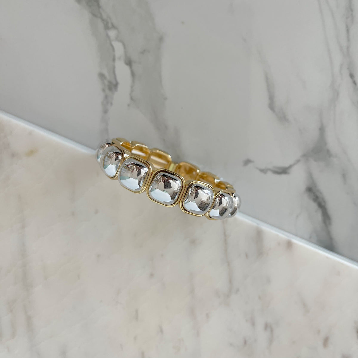 Brazalete Raquel plateado
