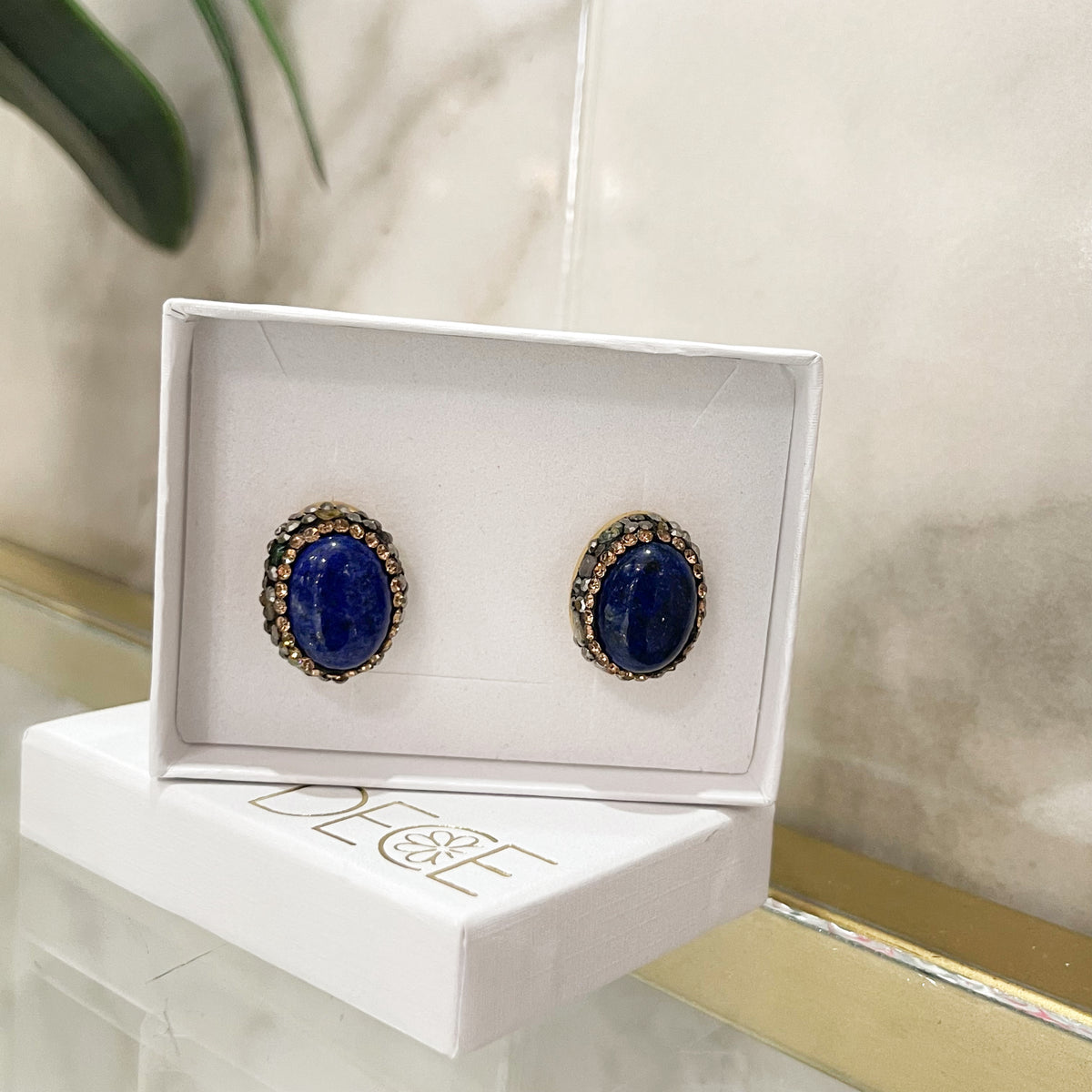 Aretes Azul Rey