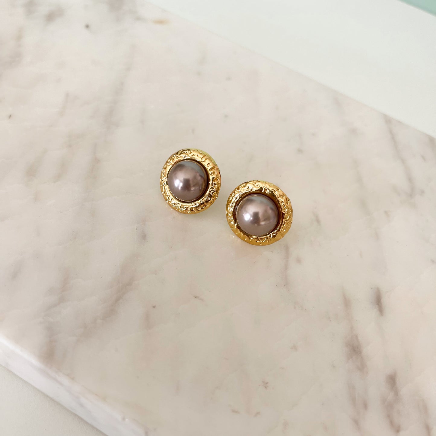 Aretes mini Loretta Gris