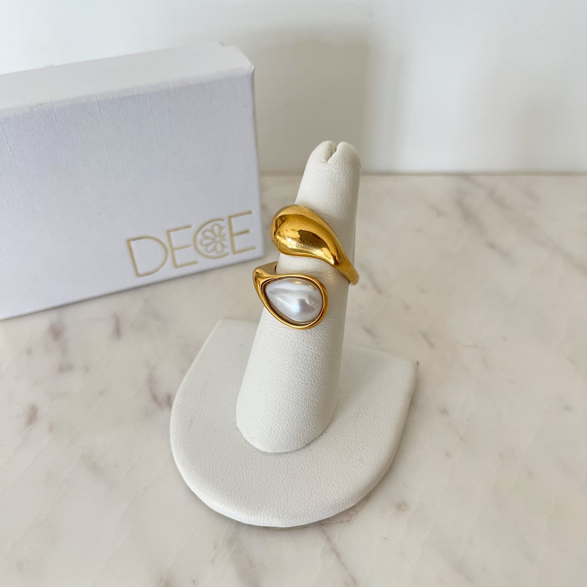 Anillo Perla dorado