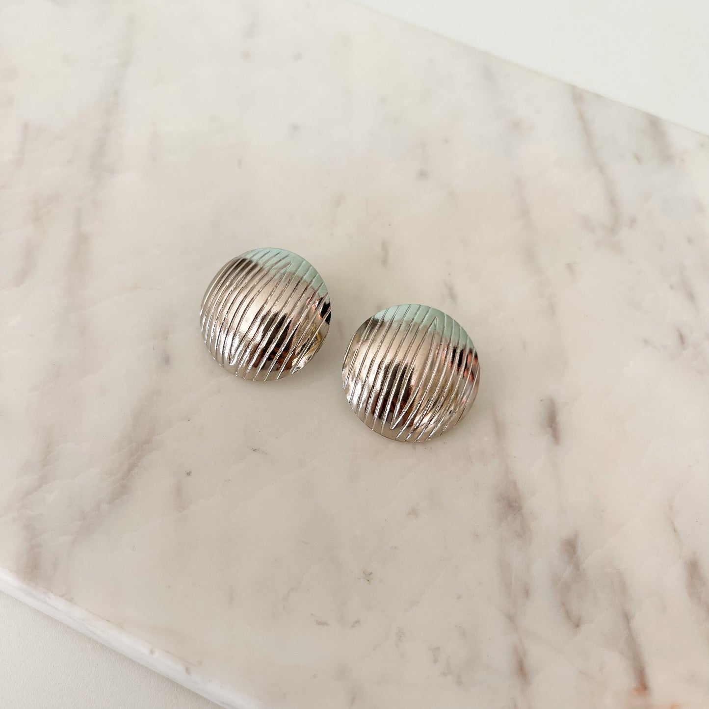 Aretes Natalia Plateados