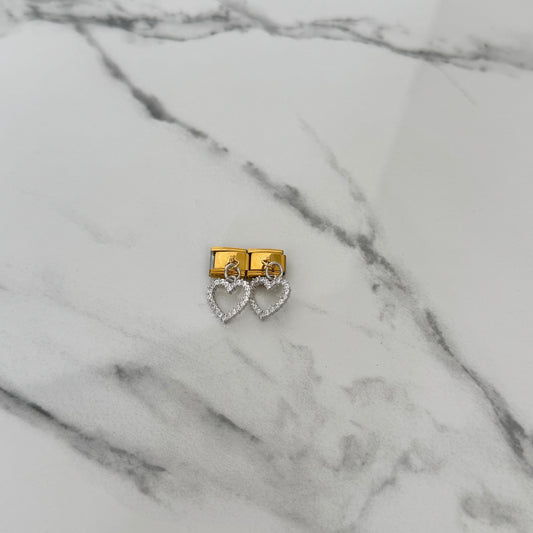 Charm corazón plateado