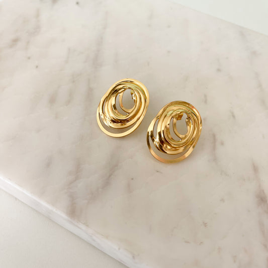 Aretes Dinora dorados