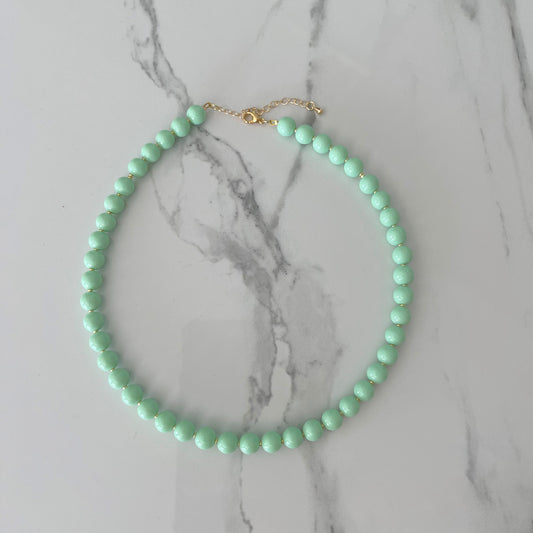Choker Pistache con Dorado