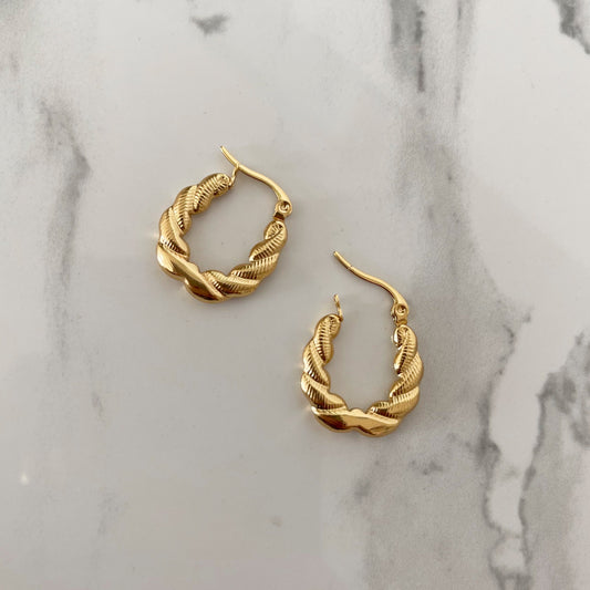 Arracadas Flat Trenzadas