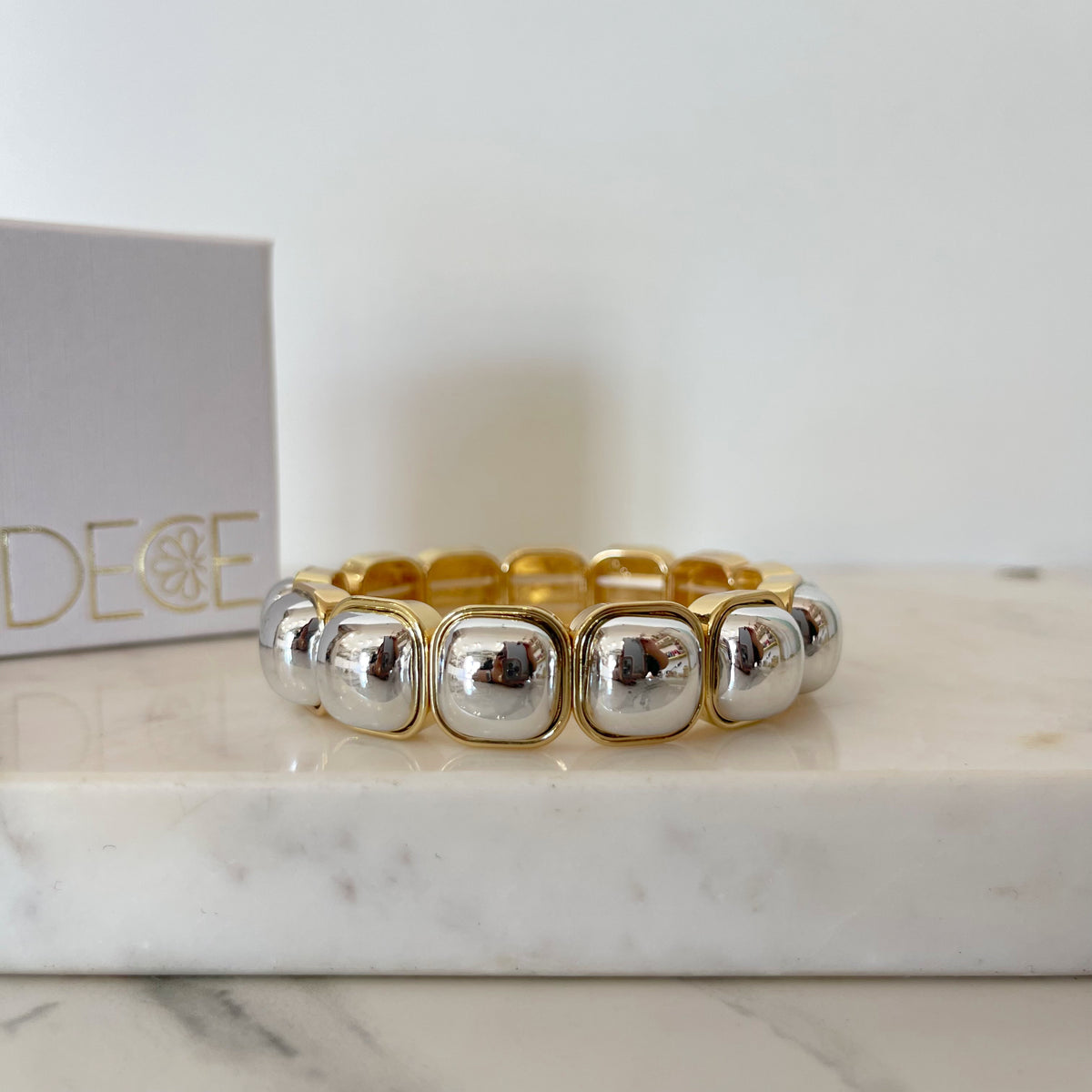 Brazalete Raquel plateado