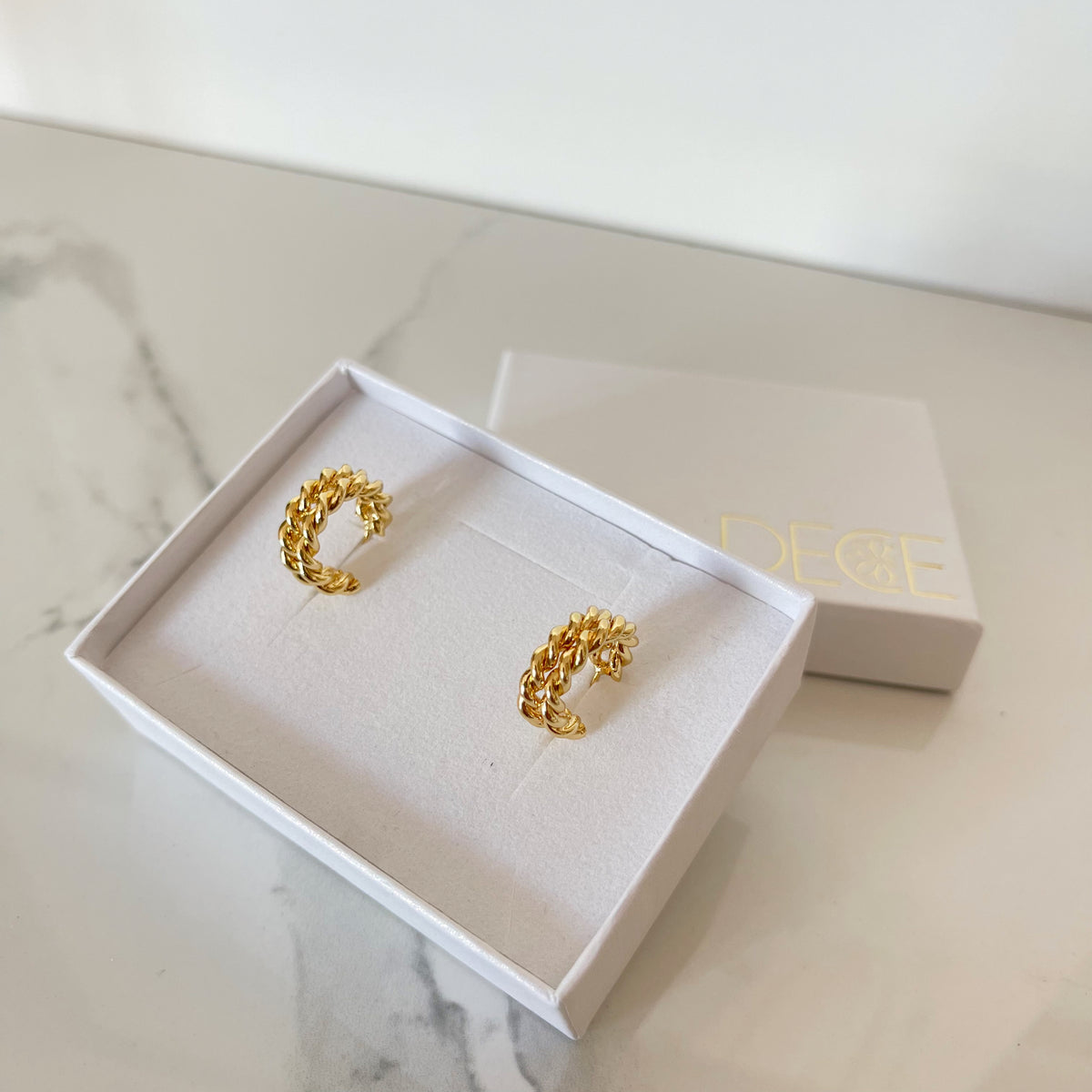 Aretes Doble trenza