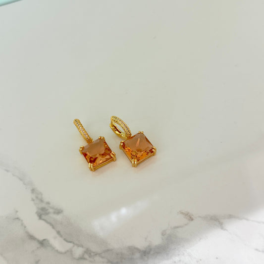 Aretes Estella ámbar