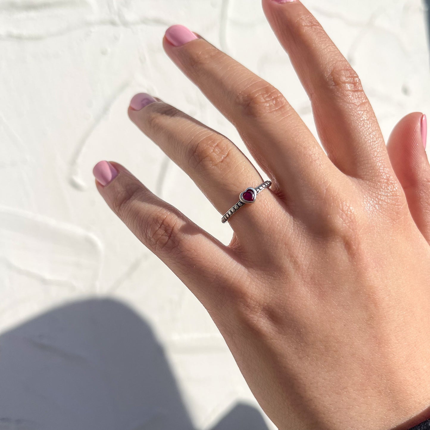 Anillo Valentine rojo
