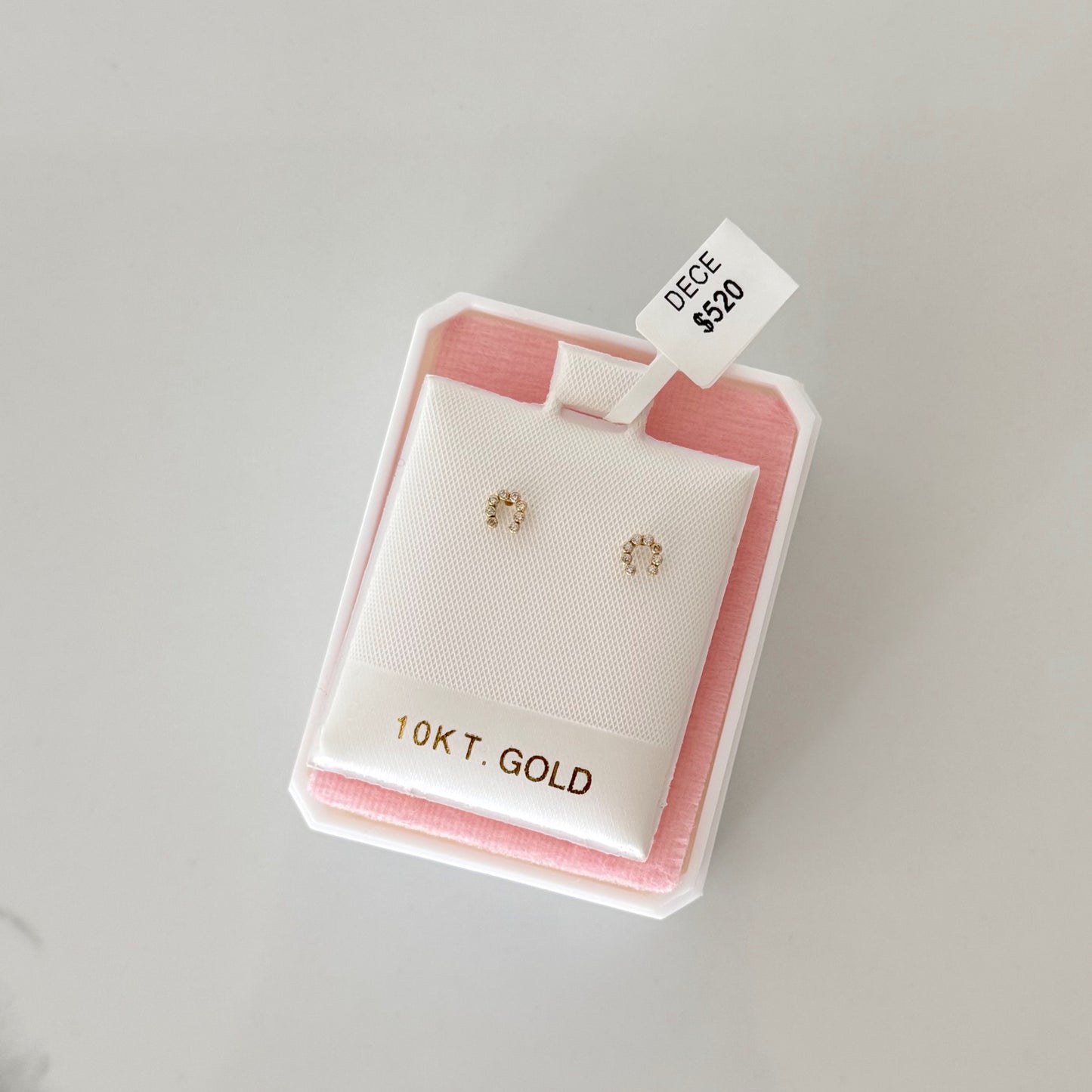 Aretes oro herradura