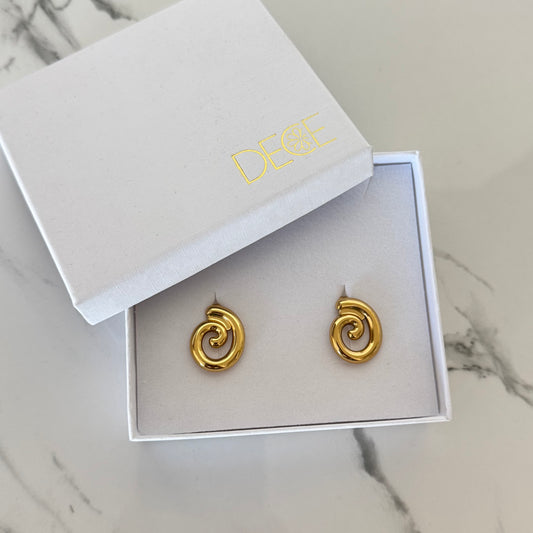 Aretes espiral chicos