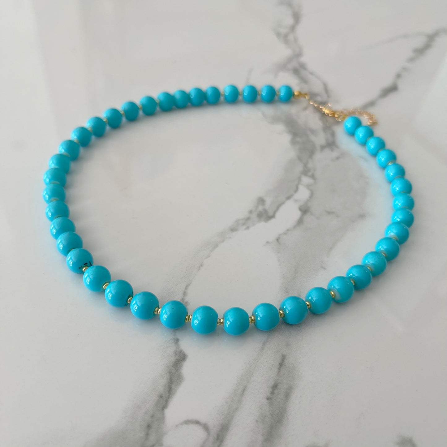 Choker Cielo con Dorado