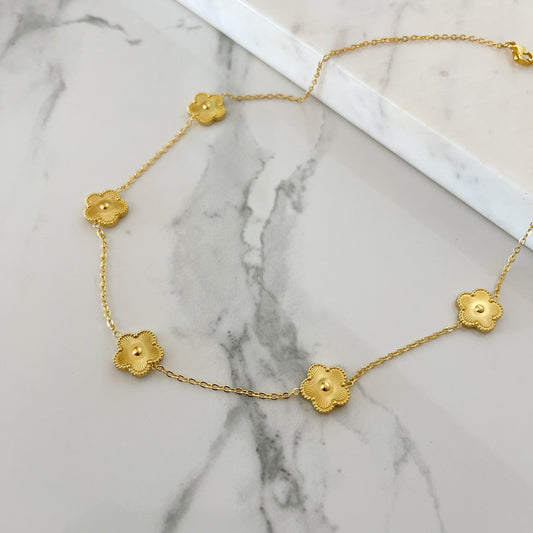 Collar Trébol dorado