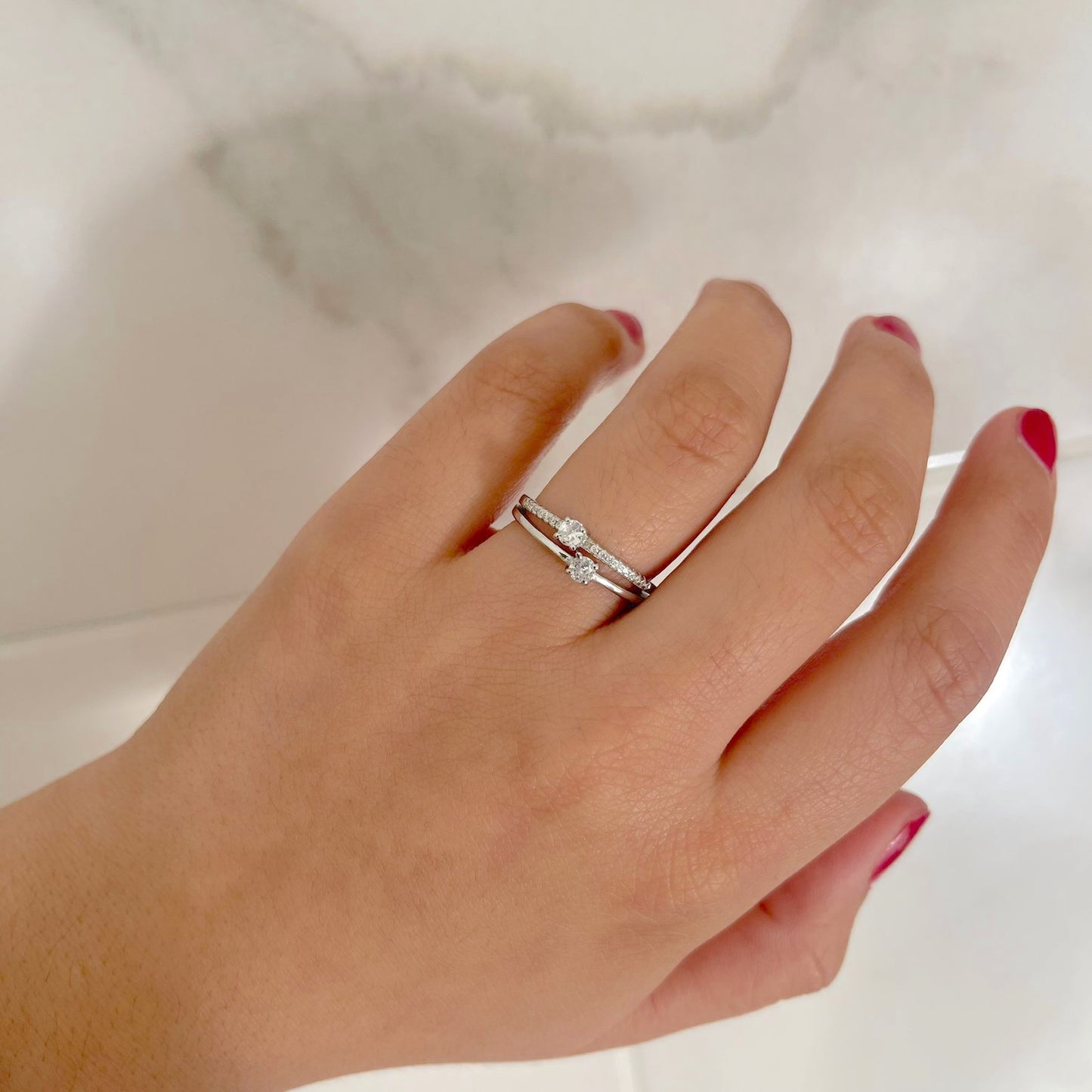 Anillo doble Loretta