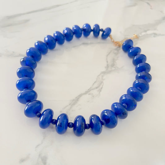 Choker Azul Rey