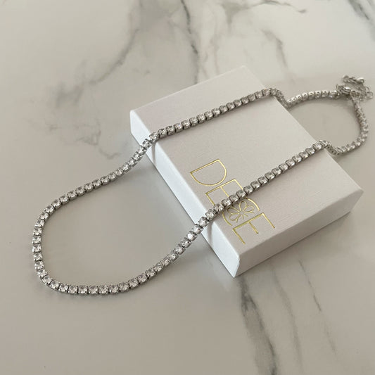 Collar Brillo Plata