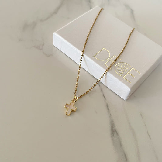 Collar Cruz Perla