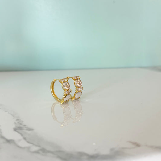 Arracada mediana zirconia