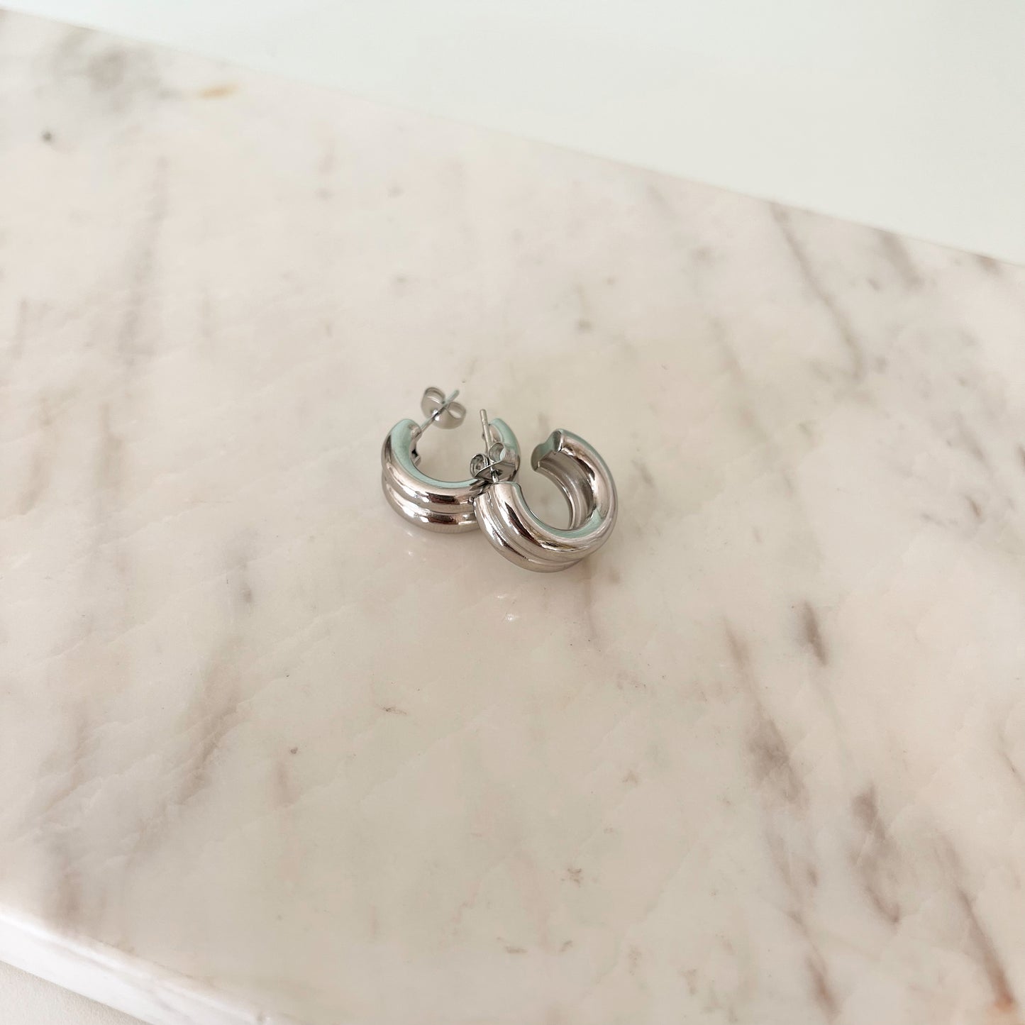 Aretes Judith Plateados