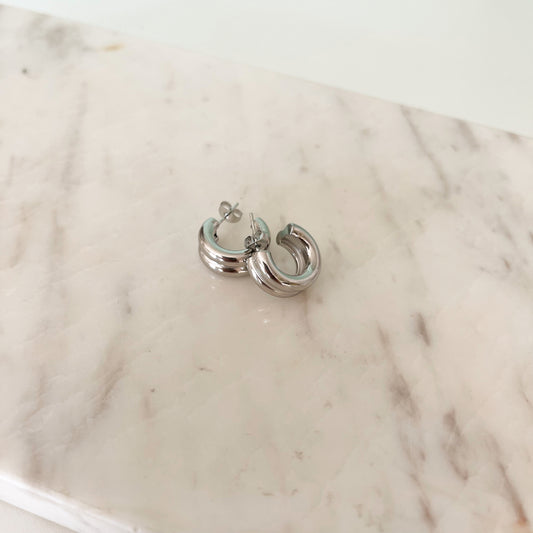 Aretes Judith Plateados