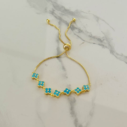 Pulso trébol turquesa