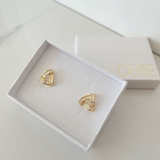 Aretes Triángulo Zirconias