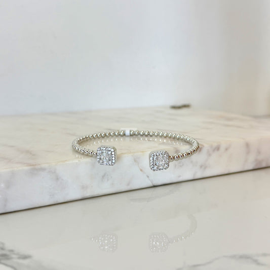 Brazalte alba plateado