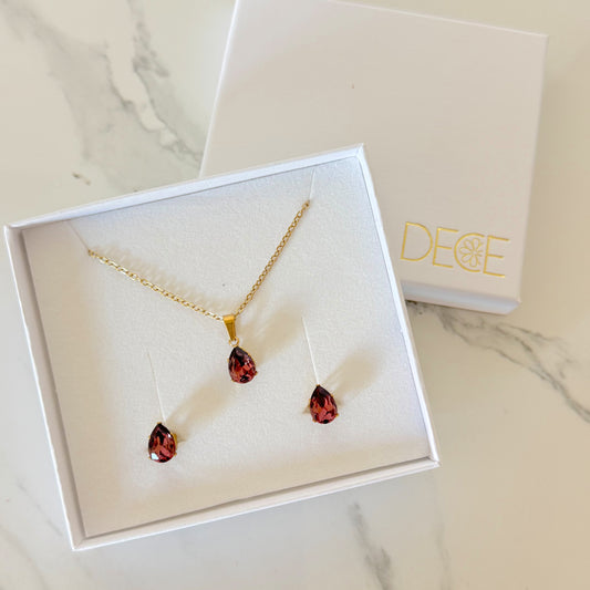 Juego gota púrpura vino